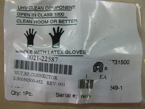 Applied Materials 0021-22587 NUT RF CONNECTOR, 10-32 - Picture 1 of 1