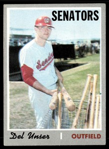 1970 Topps #336 Del Unser  VGEX-B111R3