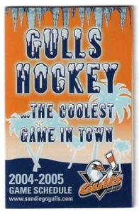 2004-05 Gaviotas de San Diego ECHL Hockey Calendario Una Fuente Bienes Raíces GMAC - Imagen 1 de 1