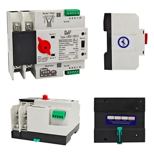 Dual Power Transferschalter Automatischer Notstrom Umschalter 2P Transfer Switch - Bild 1 von 7