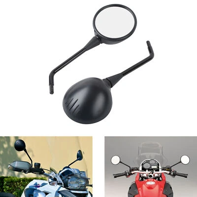 Espejos retrovisores negros izquierdo derecho 10 mm aptos para BMW R1200 GS Adventure 2005-2013 Foto 1 de 4