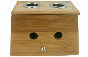 Neu Moxa Rollbrenner Box mit Doppelhalter Bambus Moxibustion Box Kostenloser Versand - Bild 1 von 2