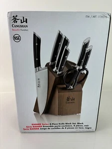 Cangshan Rainier Series German Steel Forged 8-piece Knife Block Set - Picture 1 of 4