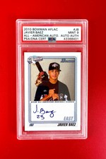 2010 Bowman AFLAC All American Autograph #006/200 | Javier Baez | PSA/DNA 9 Mint