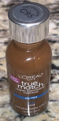 L'Oreal Paris True Match Super Blendable Foundation C 9.5 Hot Chocolate Oil Free - Image 1 of 4
