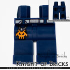 Lego Minifigure Legs Dark Blue Hips Light Gray Belt W Buckle Alien Head Keychain