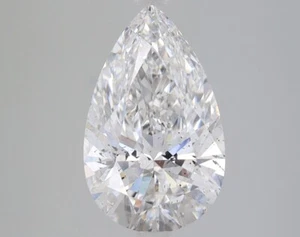 2.50 Ct PEAR Cut IGI Certified Lab Grown CVD Diamond F Color SI2 Clarity STONE - Picture 1 of 12