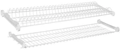 Scolapiatti colapiatti incasso acciaio plastificato bianco con supporti CM.76/86 - Immagine 1 di 4