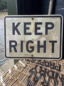 American Kept Right Property State Of California Road Sign - Picture 1 of 10
