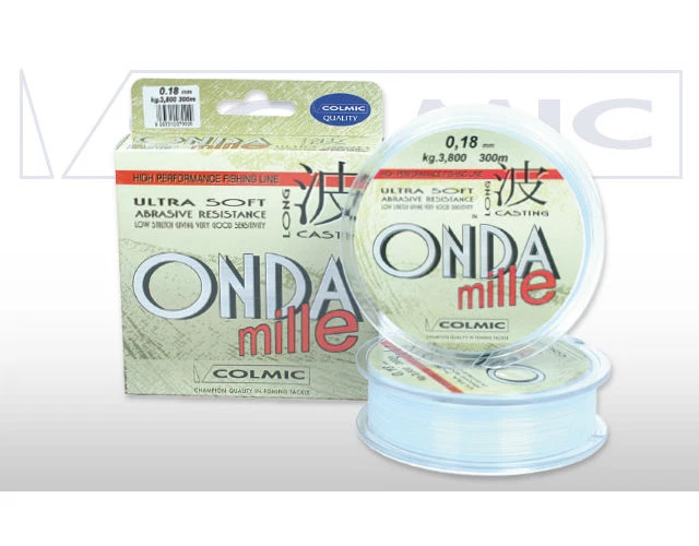 ONDA MILLE COLMIC 0.20mm 300mt CARICO 4,80KG COLOR ICE PER SURFCASTING - Immagine 1 di 1