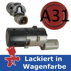 Parksensor für BMW 5er E60 E61 VORNE lackiert in A31 Indianapolisrot 6989215 NEU - Picture 1 of 1