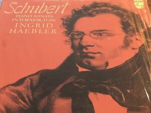 INGRID HAEBLER piano sonata SCHUBERT 1stPress PHILIPS STEREO In Shrink EX/EX