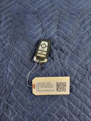 Keyless Entry Remote Key Fob USED OEM 2021 FORD EXPLORER - Image 1 of 3