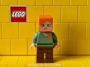 LEGO Minecraft Alex min017 Minifigure - Foto 1 di 1