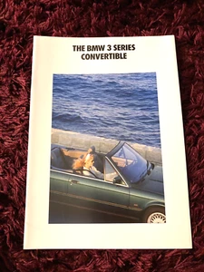 BMW Serie 3 Convertible Folleto 1992 - Edición Reino Unido 1/92 - Forma E30 - NUEVO - Imagen 1 de 3