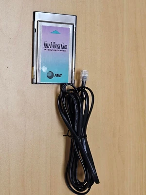 Modem de cartão de fax de dados AT&T CELLULAR 14.4 "KEEP IN TOUCH" MODELO: 3762-B1-271 A - Imagem 1 de 2