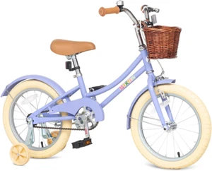 Retro Design Girls Bike with Basket and Coaster Brake for 3-13 Years Old Kids, 1 - Picture 1 of 5