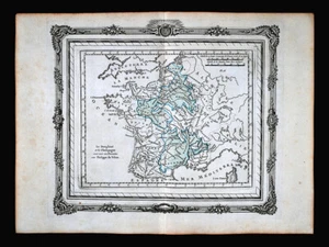 1766 Zannoni Map France Royal Domain Philippe de Valois Dauphine Champagne FR - Picture 1 of 3