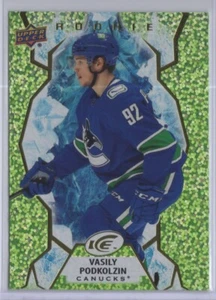 2021-22 VASILY PODKOLZIN UPPER DECK ICE ROOKIE GREEN PARALLEL RC - Picture 1 of 2