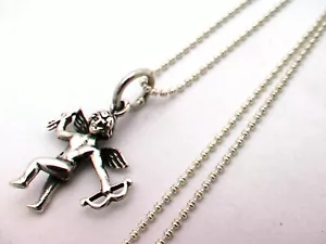 Bellissimo ciondolo Cupido argento sterling 925 carino. 4 grammi - Foto 1 di 12