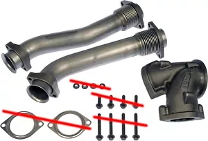 TURBOCHARGER UP PIPE KIT DORMAN 679-005 - MISSING HARDWARE KIT - Picture 1 of 9
