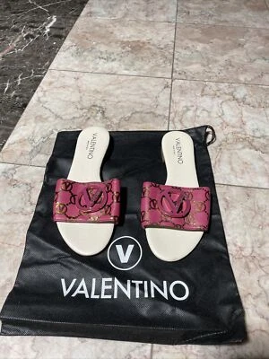 Valentino女式8码拖鞋Fuxia — 第 1/4 张图片