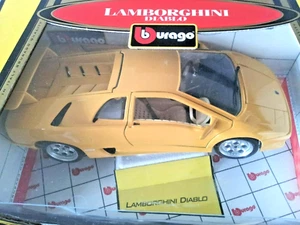 LAMBORGHINI DIABLO METAL DIE CAST YELLOW CAR ( STILL IN BOX ) 1/18 ITALY MADE - Picture 1 of 4