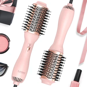 4-in-1 Hair Dryer Brush - Drying Straightening Curling Volumizing Hot Air Brush - Picture 1 of 12