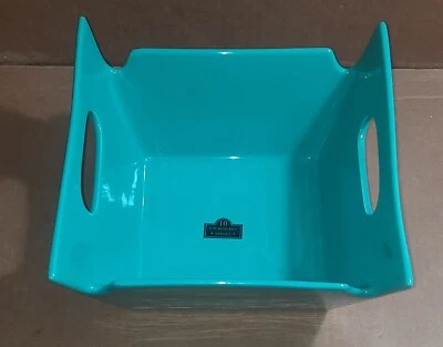 Bowl Square Serving with Handles 10 Strawberry Street Teal / Turquoise - Image 1 of 4