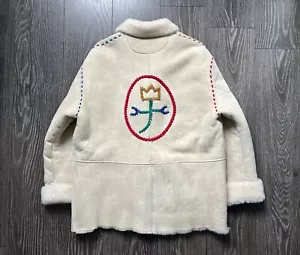 Unique Jean Charles de Castelbajac Tricot Sheepskin Coat Jacket Shearling - Picture 1 of 18