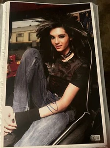 Bill Kaulitz Signed Photo Tokio Hotel COA Beckett BAS BK74396 - Picture 1 of 3
