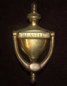 HEASTER ~ Llamador de puerta de latón macizo ~ Cosas recordadas ~ Usado - Imagen 1 de 4