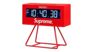 【Rare】Supreme Seiko Marathon Clock Red SS21 2021 From Japan New - Picture 1 of 6