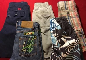 4 pr boys shorts & pr swim trunks sz 6 Rock Band, Ohs Kosh,Chaps, Arizona, Enyce - Picture 1 of 11