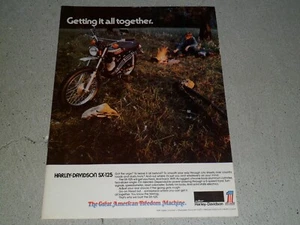 Harley-Davidson SX-125 1974 anuncio/artículo - Imagen 1 de 1