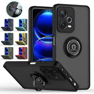 Shockproof Magnetic Ring Case Cover For Xiaomi Redmi Note 12 11 10 Pro Mi 12T - Picture 1 of 20