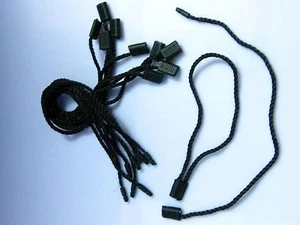 Corbatas de gancho con etiqueta colgante negra de nailon cuerda de bloqueo redondo de 7" 200 piezas - Imagen 1 de 2