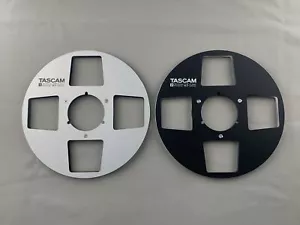 1 Pair Pro 10.5" TASCAM 1/4" Aluminum Empty Tape Reels For R2R Tape Recorders - Picture 1 of 4