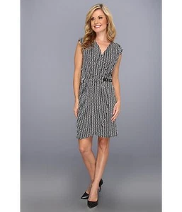 NUEVO CON ETIQUETAS $130 - MICHAEL Michael Kors Ops Art Diamante Estampado Sin Envolvente Vestido, MÁS 1X - Imagen 1 de 4