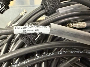 Laird Canare 12G-SDI 4K UHD Micro BNC Male to Male (6') L33CUHD-MBMB-006 - (10) - Picture 1 of 2