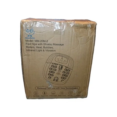 Moodrelish Foot Spa Bath Massager Heat Bubbles and Vibration Massage MM-20M-2 - Image 1 of 4