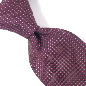 JOS A BANK Signature Collection 100% Silk Tie, Red Apple & Grenadine Pattern. - Picture 1 of 11
