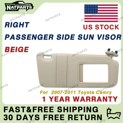 Parasol pasajero derecho sin luces para Toyota Camry 2007-2011 74310-06750-E0 Foto 1 de 4