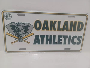 New NOS Vintage 90's MLB Metal Oakland Athletics A's Embossed License Plate 12x6 - Picture 1 of 3