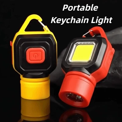 Portable Portable Keychain Light Rechargeable LED Mini Light Keychain  Camping - Image 1 of 4