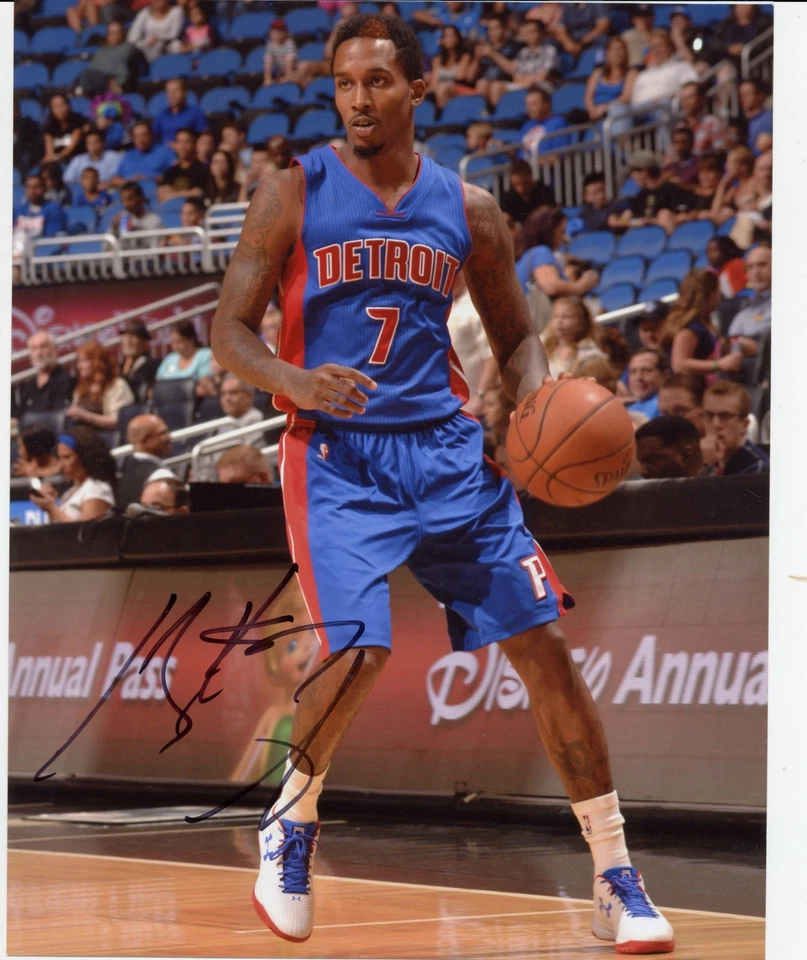 -Brandon Jennings- Signed/Autograph/Auto 8x10 Basketball NBA Photo Pistons - Image 1 of 1