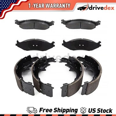Front Rear Brake Pads & Shoes For 1994 1995 1993 1992 1991 Dodge Grand Caravan_D - Image 1 of 4