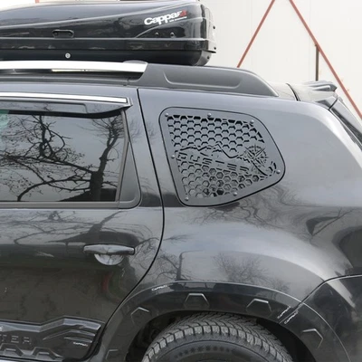 Rear Quarter Panel Vent 2 Pcs Black FITS Dacia Duster 2010-2017 Abs Plastic Foto 1 de 4