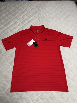 CAMISA POLO CALLAWAY Opti-Dri para hombre, refrescante, grande - roja, salsa (nueva), golf Foto 1 de 4