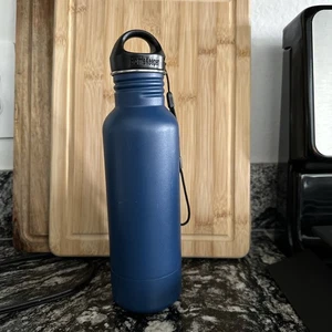 Portabotellas de cerveza azul de acero inoxidable tamaño 12 oz - Imagen 1 de 4